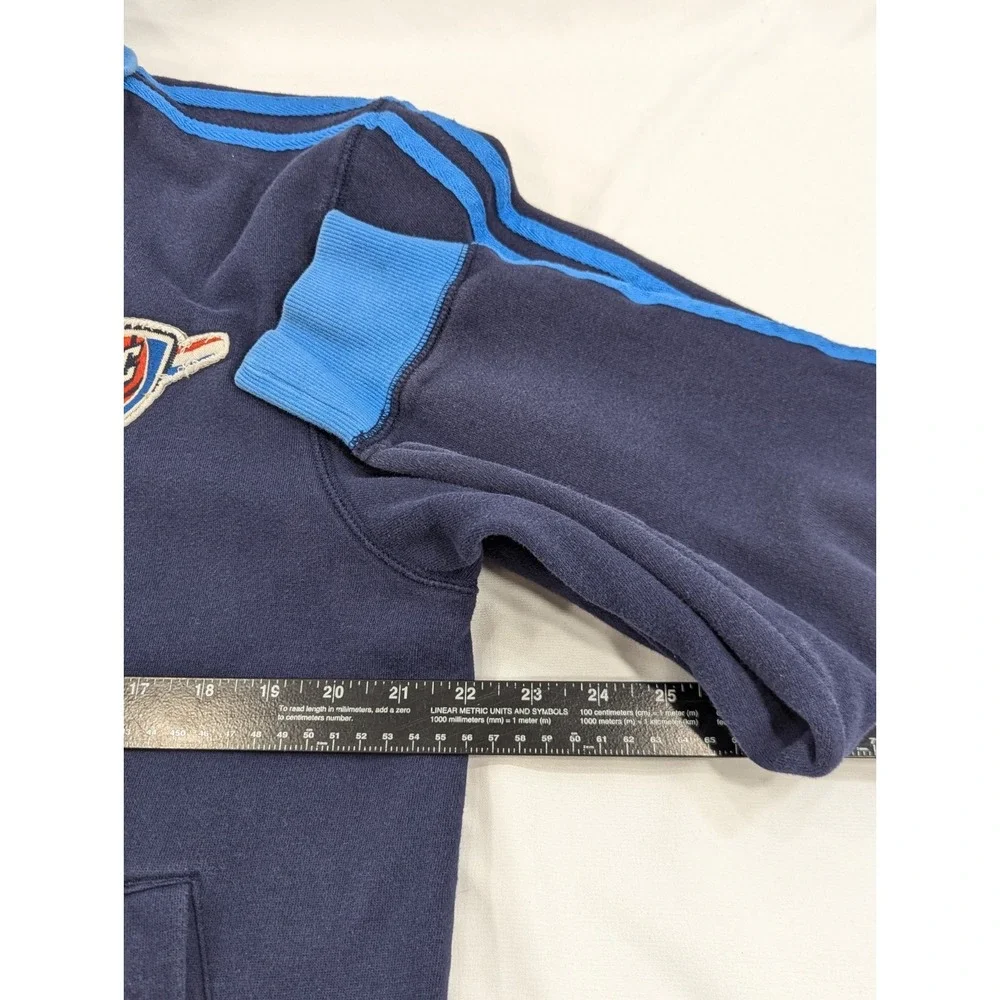 ADIDAS NBA OKLAHOMA CITY THUNDER‎ OKC FULL ZIP SWEATSHIRT MEN'S LARGE JACKET